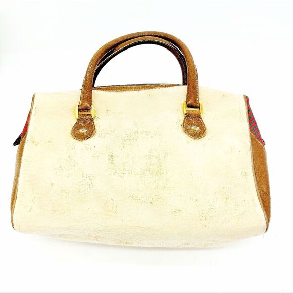 Gucci Suede Leather Satchel Bag - Picture 1 of 8